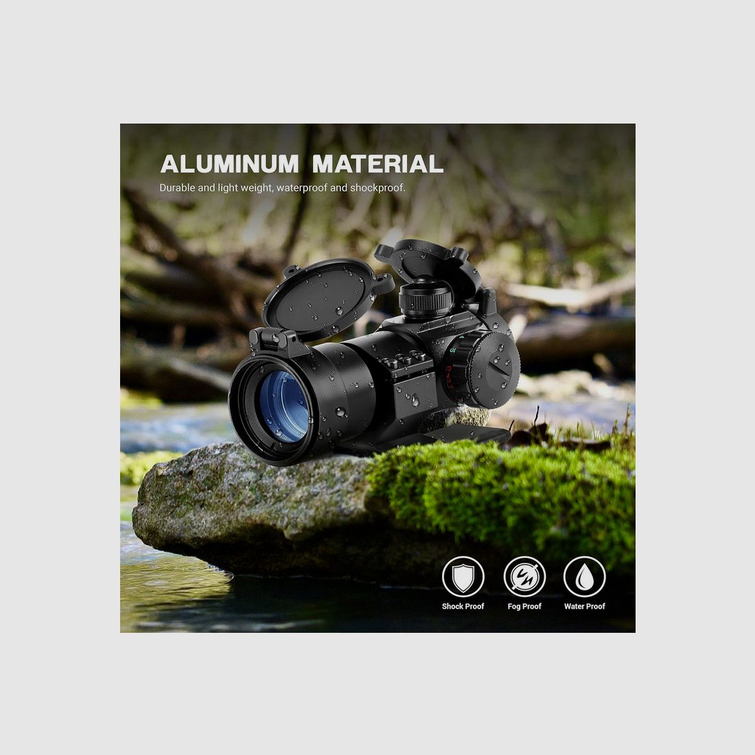 ESSLNB 30mm Red Dot - Red dot sight for Picatinny - Dot reticle - red/green