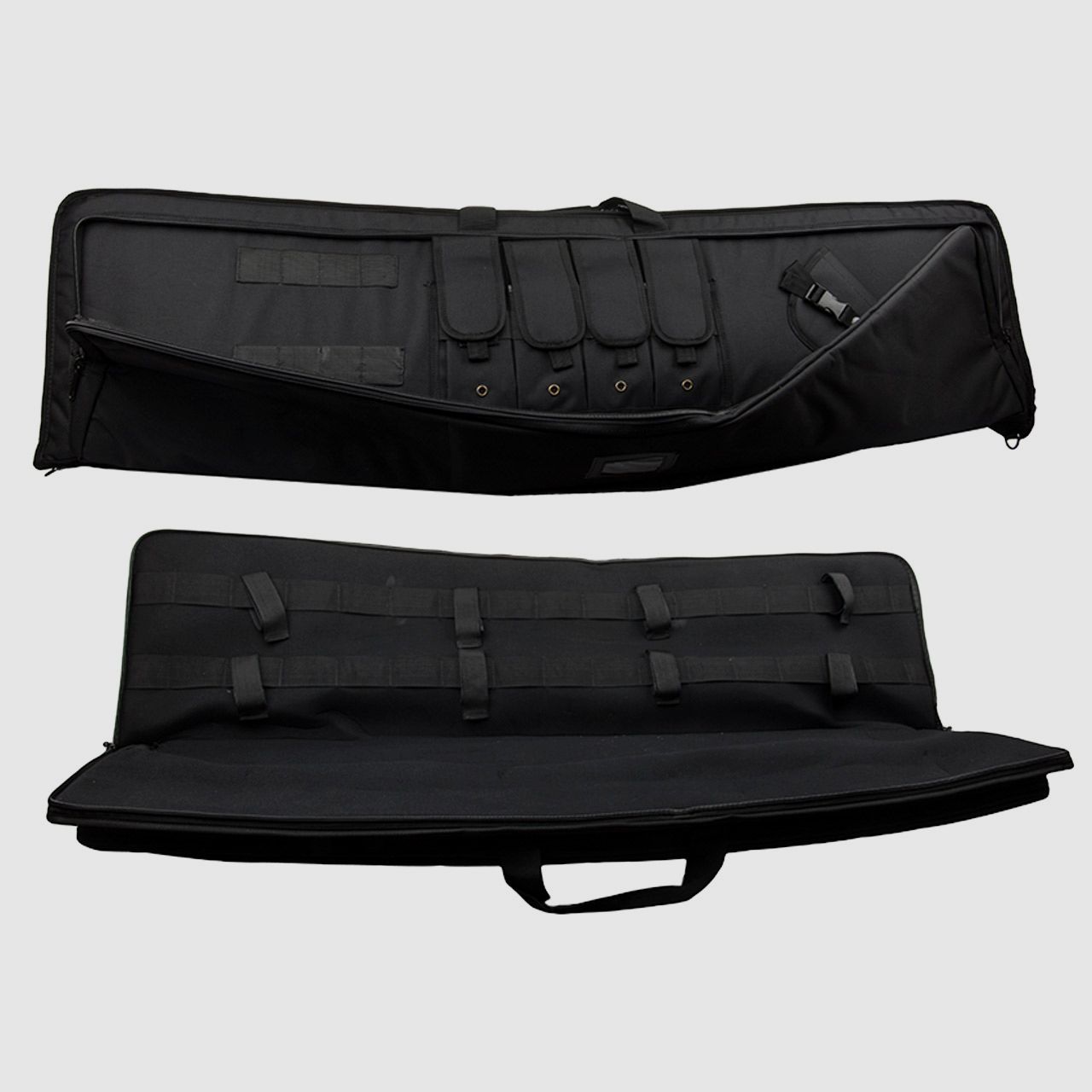 Gewehrfutteral Oakwood Rangebag Multi schwarz 125 x 30 cm Polyester 4 InnenfĂ¤cher Rucksacktragegurt