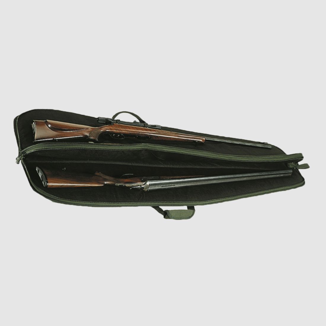 Double case for two rifles made of nylon