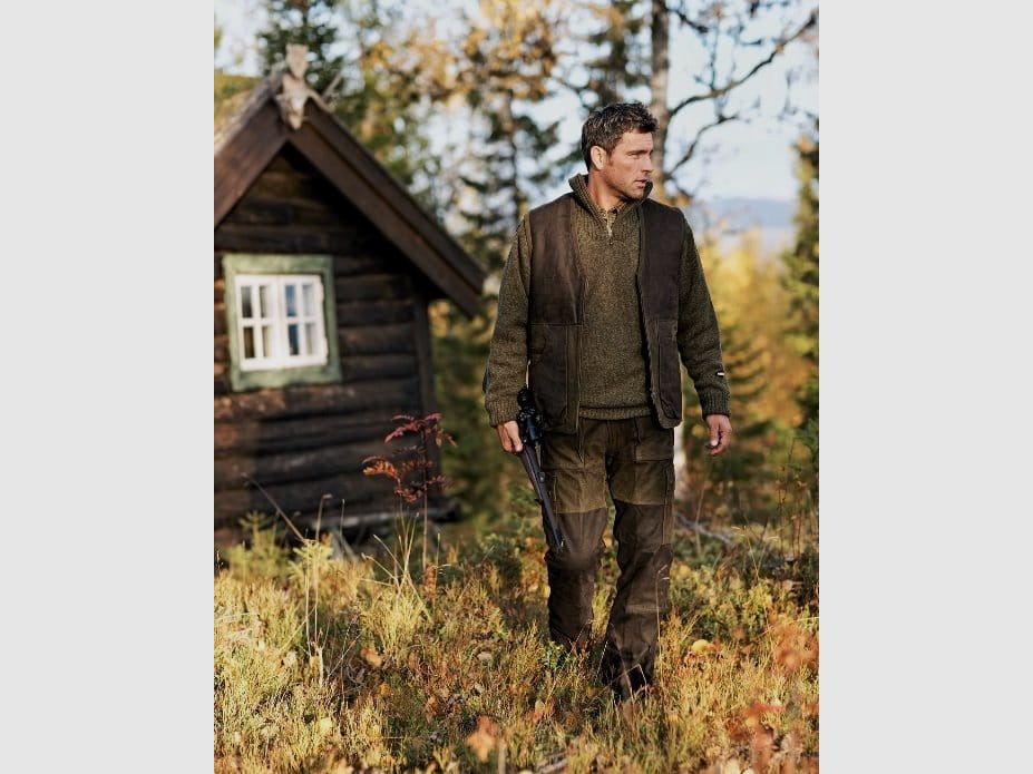 Härkila Angus Hose Leder Lederhose 