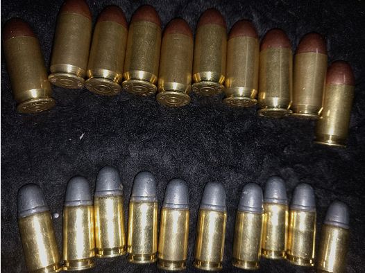 Dum-dum cartridges 9mm Luger and .45 ACP