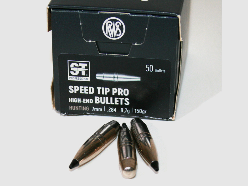 50 Stück NEUE RWS Geschosse - Speed Tip Professional NEU! 7MM .284 - 9,7g / 150gr | hohe Präzision!