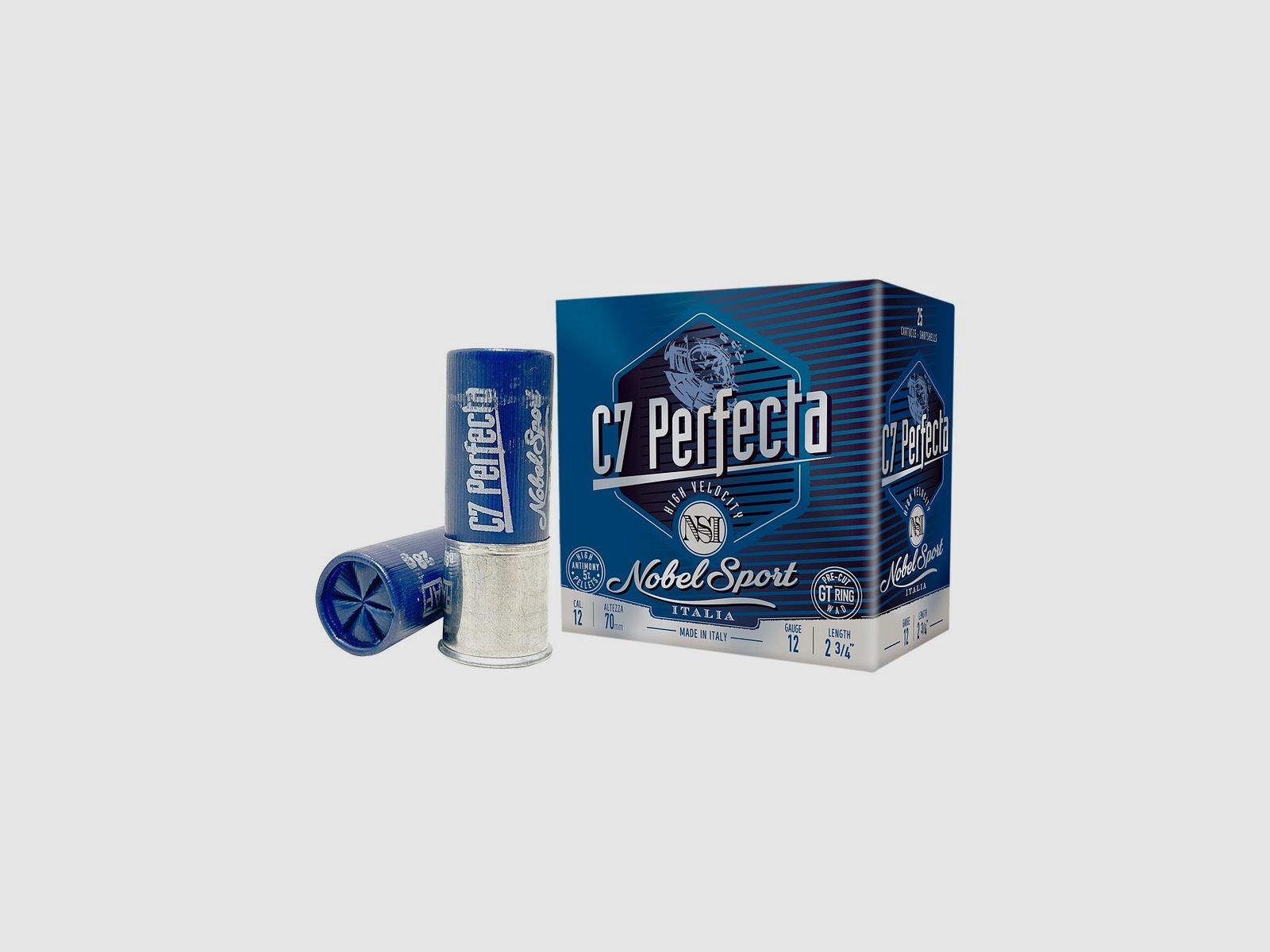 Cartouches Nobel C7 Perfecta cal. 12/70 28 g plomb 7 ½
