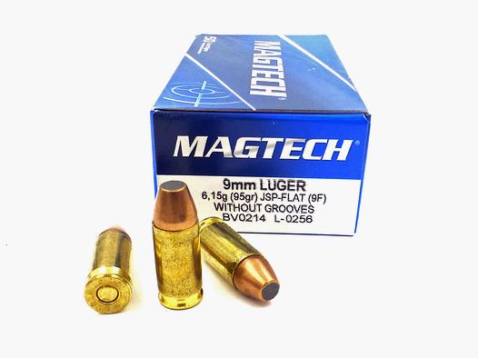 Patronen MAGTECH 9para JSP 95gr. (9F) ab 19,75 /50Stk