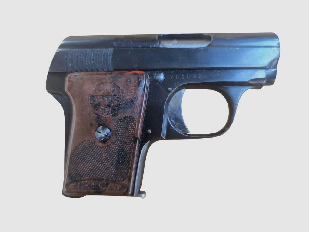 gebr. ASTRA Pistole Mod. Firecat mit Reservemagazin, Zustand: gut, Bild 1 von 3