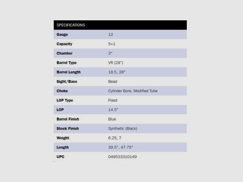 Maverick 88 Security/Field 18.5"/28" Combo, image 3 sur 3