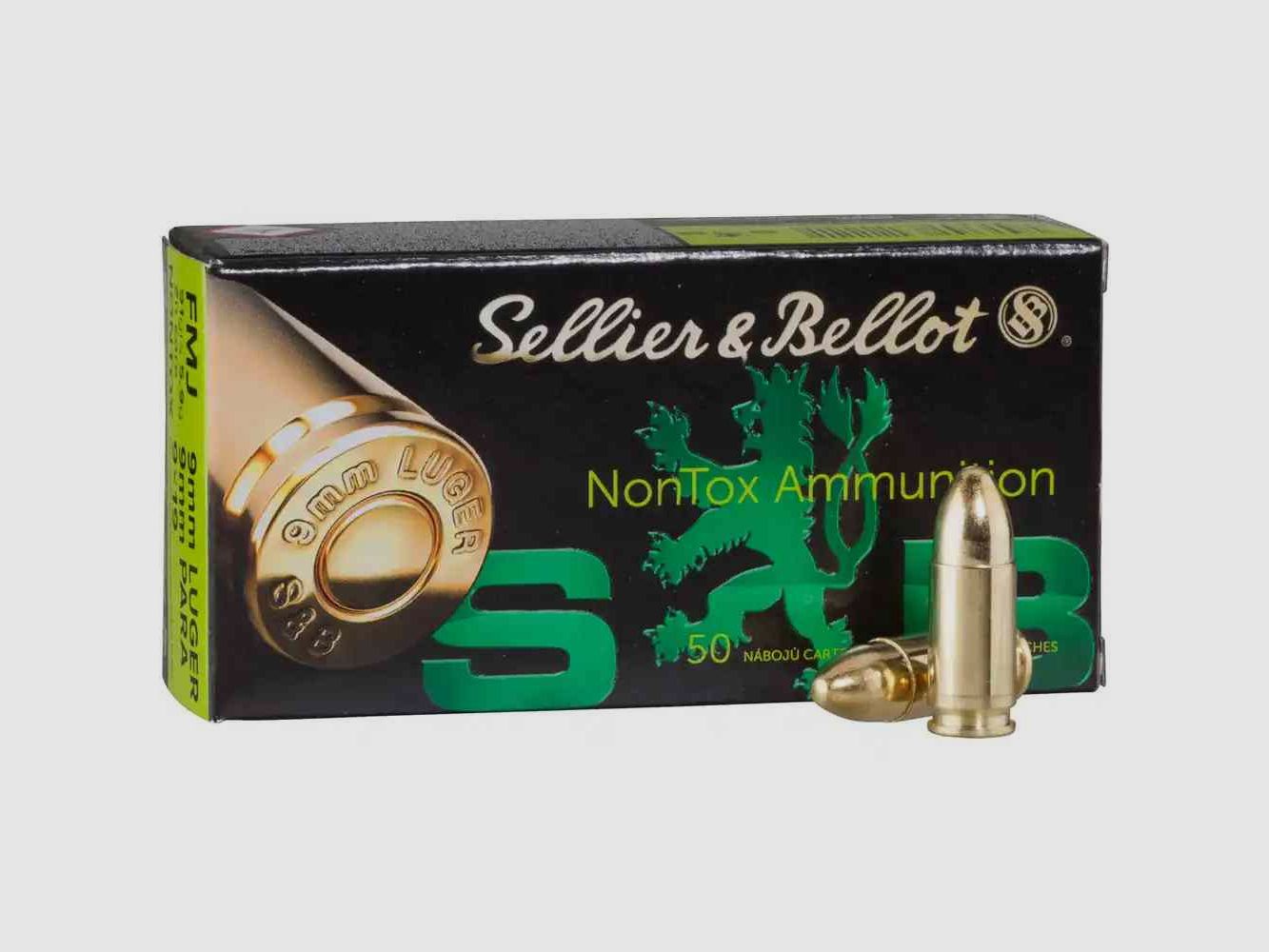 S&B 9mm Luger TFMJ NONTOX 124 gr. 50 pz.