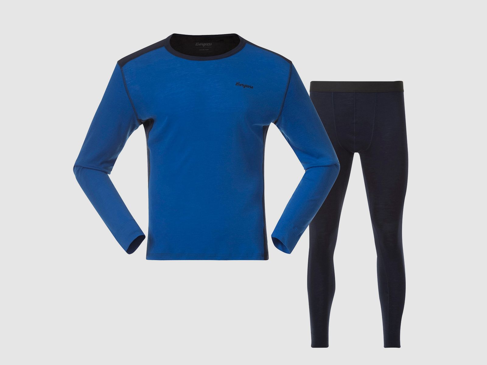 Bergans Allround Merino Baselayer Set Hommes Space Blue/Navy Blue L