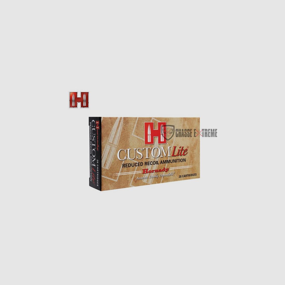 20 Patronen HORNADY Custom Lite 30-06 Sprg 125 Gr Sst, Bild 1 von 2