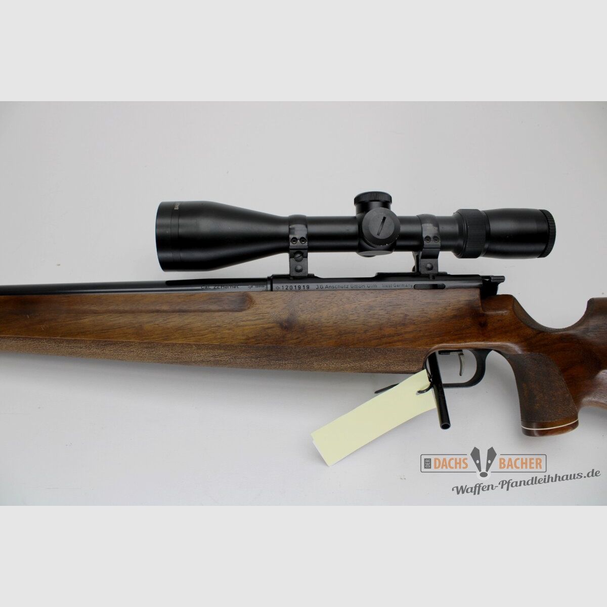 Fusil EL Anschütz Match cal. .22 Hornet avec lunette #1