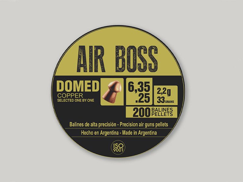 Rundkopf Diabolos Apolo Air Boss Domed Copper Kaliber 6,35 mm 2,2 g glatt 200 StĂĽck