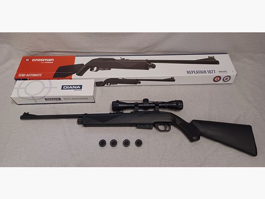 Crosman 1077 AirSource / Zielfernrohr / 4,5 mm Diabolo / CO2 / Gewehr / OVP (160)
