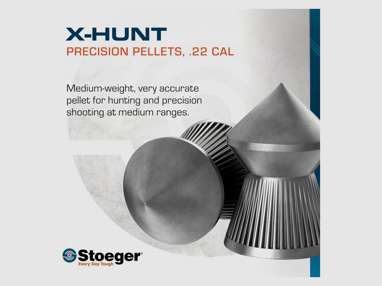 Stoeger plombes X-Hunt pointues Calibre 5,5 mm (.22) PZ. 200, image 2 sur 3