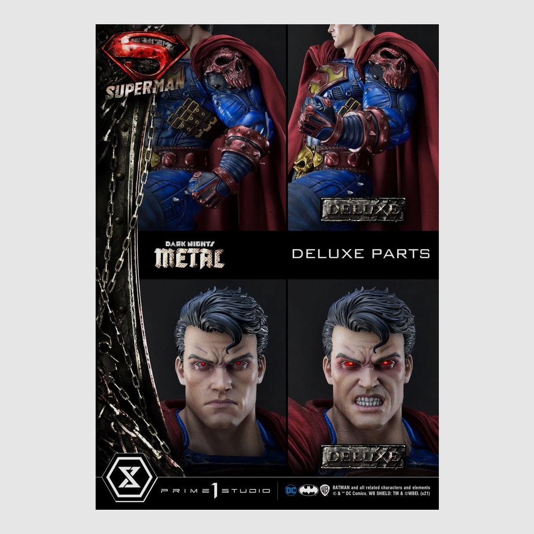 Dark Knights: Metal Statue 1/3 Superman Deluxe Bonus Ver. 88 cm | 43117