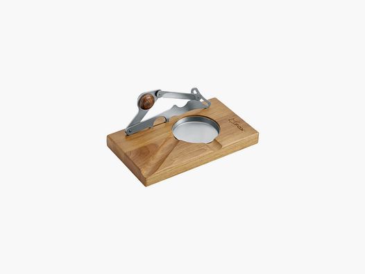 Fox - Zigarrenschneider Cigar Club Inox mit Holzständer