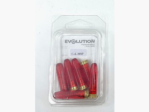 Cartuchos de Simulación Cal. .38 Spec., Plástico, Blister con 6 Piezas
