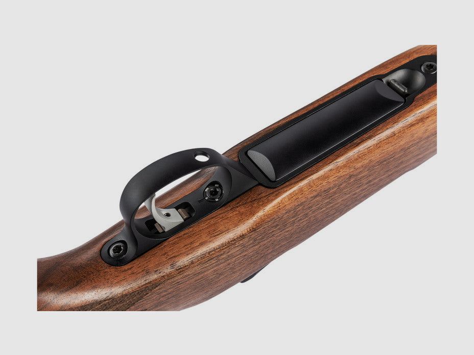 SAKO 90 HUNTER .375 H&H, Linksversion, schwarz, Lauflänge 24,5", Drall 12", S90 Abzug, 4 Schuss, geölter Holzschaft mit bayer. Backe, mit Visierung, Bild 2 von 5
