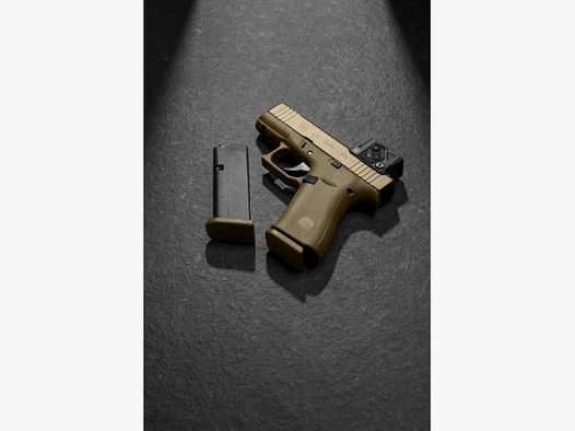 Pistola Glock 43X Coyote A-Cut Combo Aimpoint COA