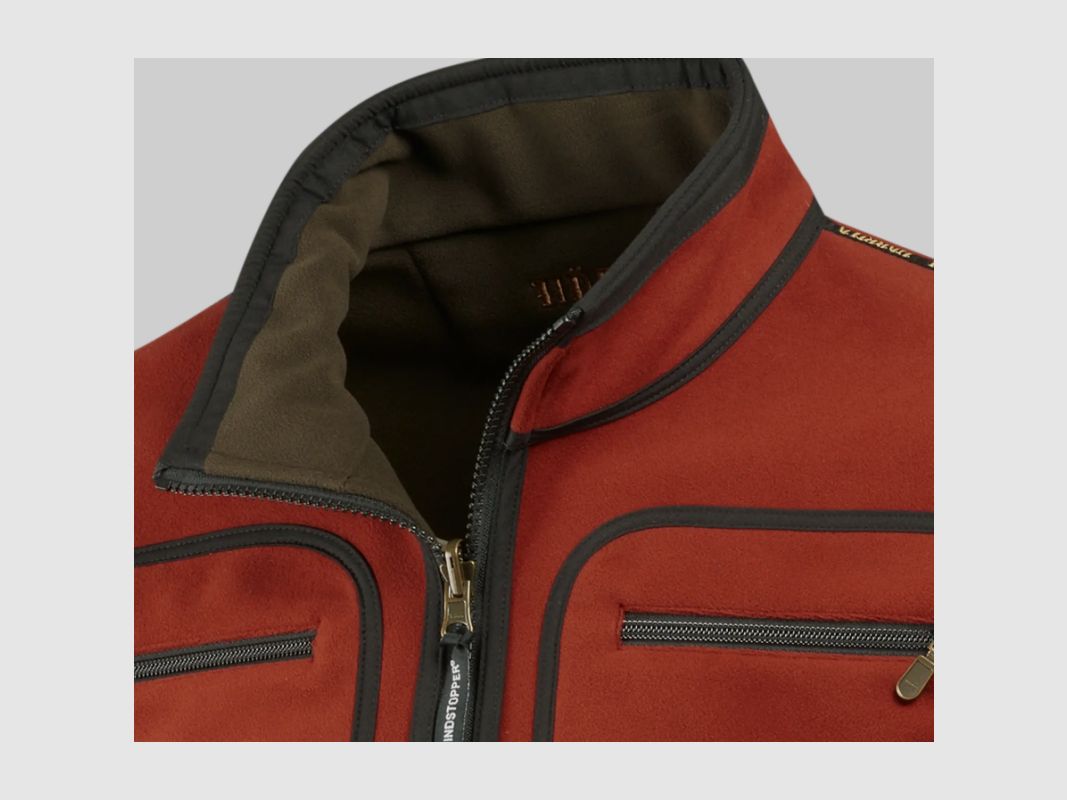 Härkila Herren Fleecejacke Kamko Green/Bordeaux