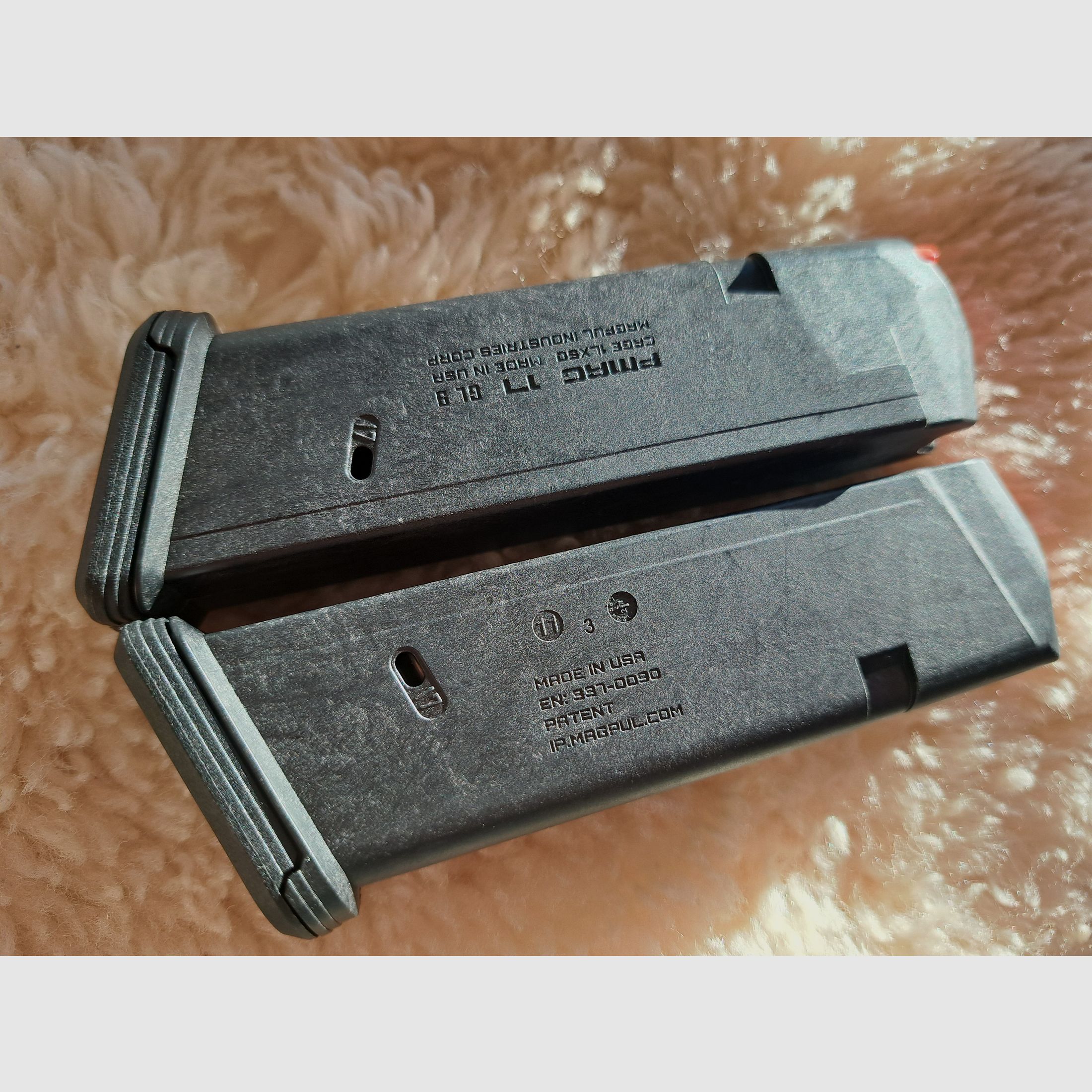 2 neuwertige MAGPUL MAG546-BLK PMAG 17 GL9  Glock 17 Magazine