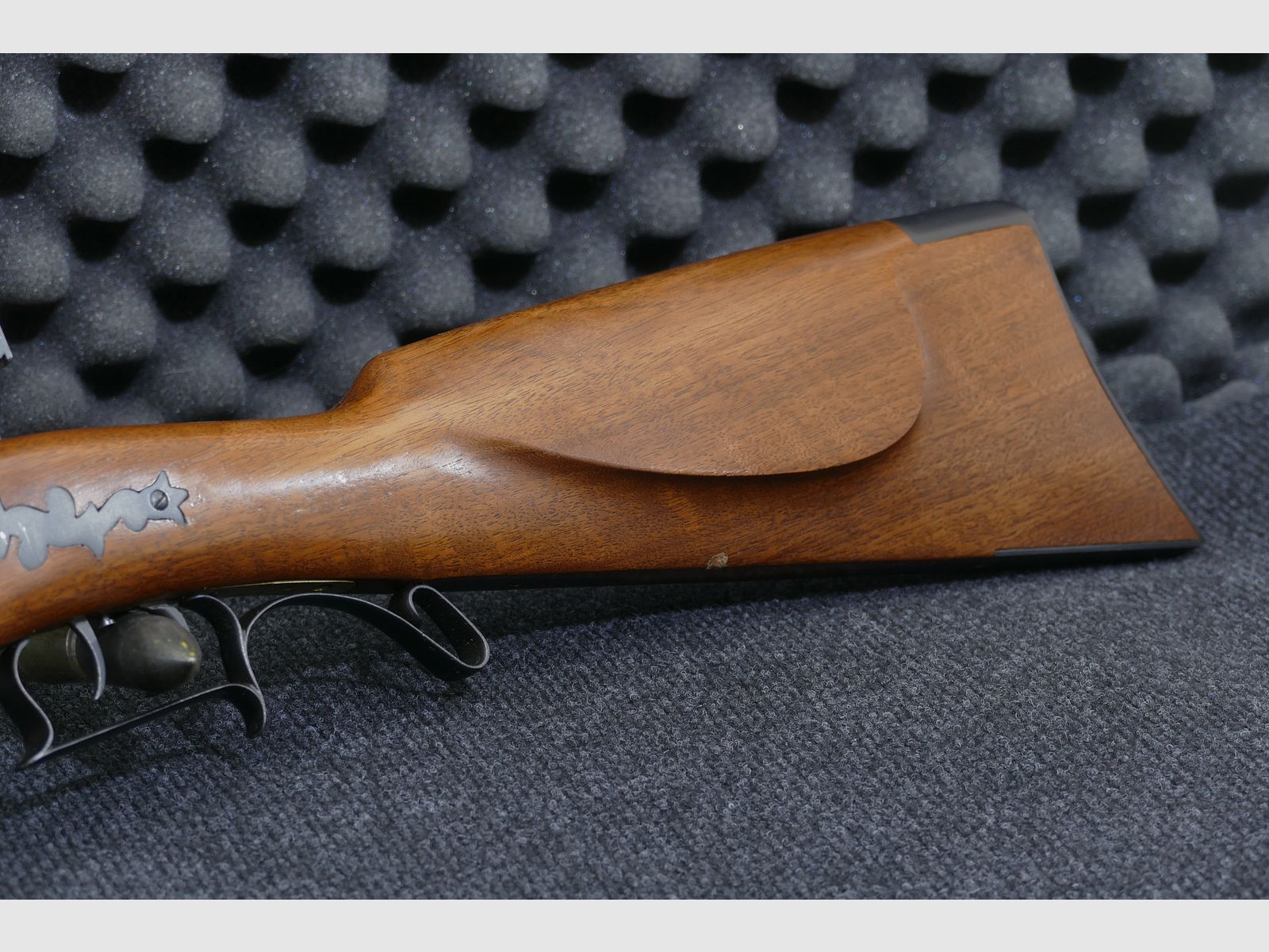 Davide Pedersoli Vorderlader Gewehr Tryon Rifle (Model S.229) uitvoering Creedmoor, .45 zwartkruit, zeer goed onderhouden