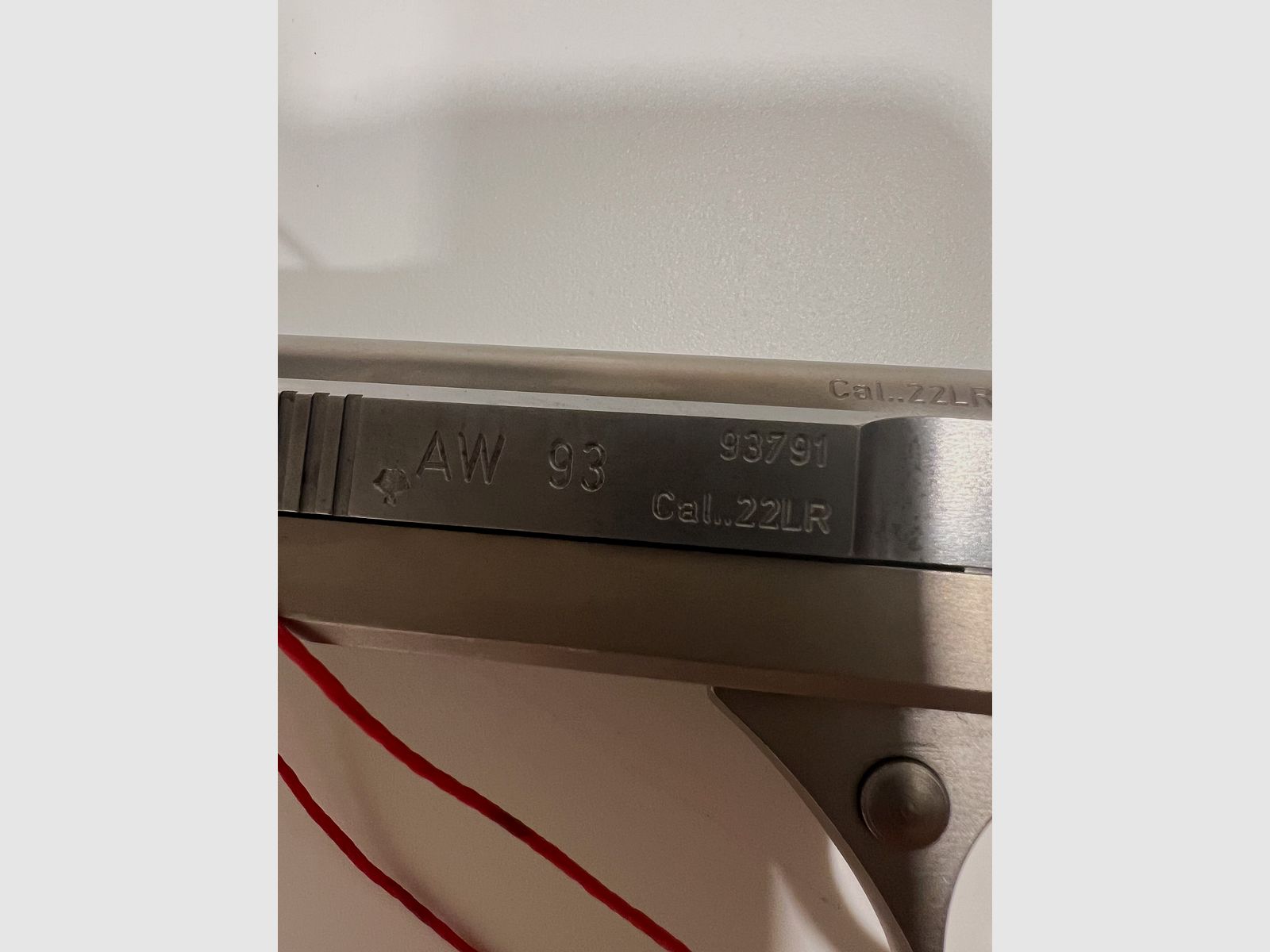 Vendo Feinwerkbau AW93 pistola sportiva calibro .22 l.r