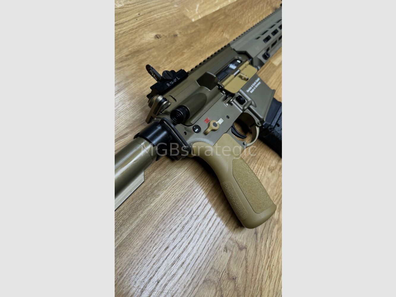 Heckler & Koch MR223 A3 Slim-Line 16.5" Barrel - semi-automatic rifle .223Rem long M-LOK handguard - sand color - sport approved! - similar to Bundeswehr G95A1 G95KA1 G95K H&K 416