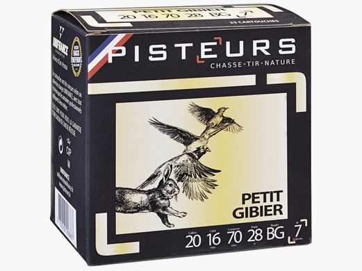 PISTEURS CARTUCHOS CAZA MENOR CAL. 12/70 PB 8