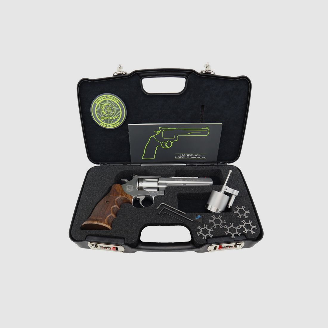  SPOHR 285 Universeel + Wisselcilinder 9mm Luger gemaakt in Duitsland, afbeelding 11 van 11