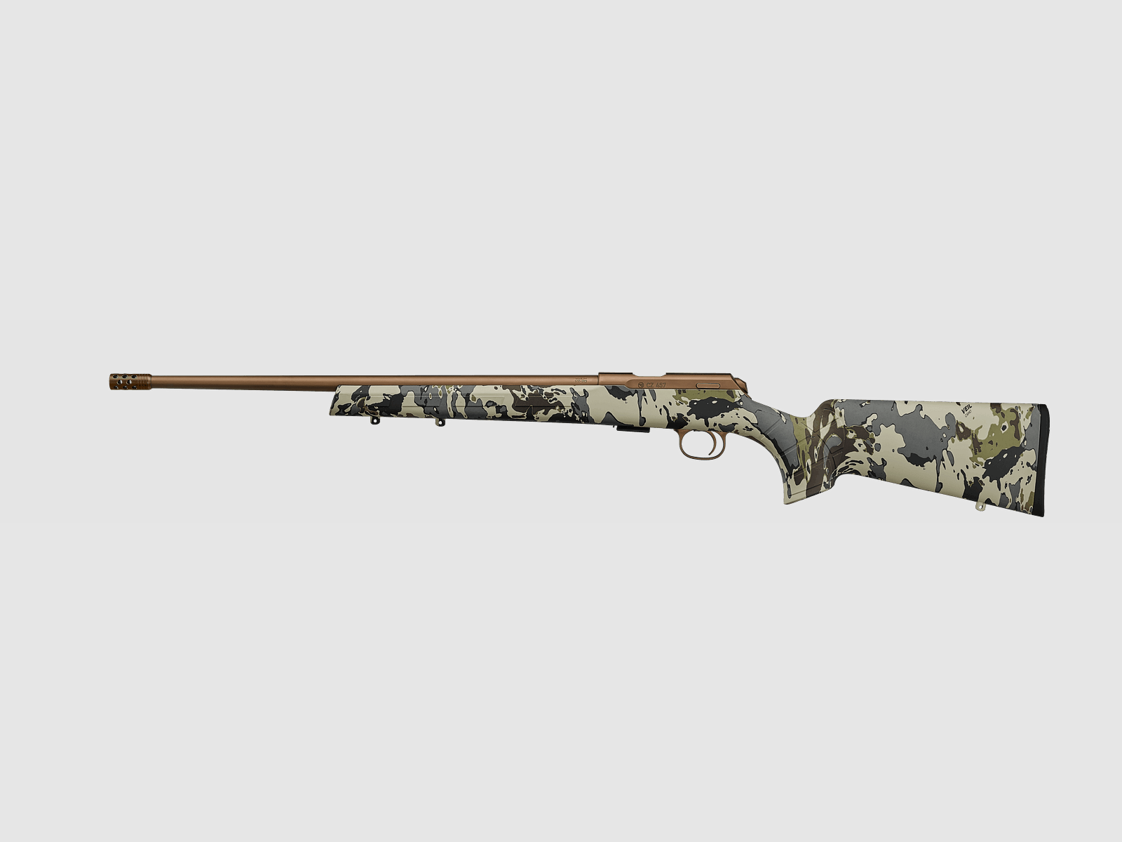 CZ 457 Hunter Veil Camouflage – 525mm – 1/2″x20 – .22lr., afbeelding 2 van 3