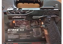 Lancer Tactical LTX-7B Stryk 4.3 Hi-Capa GBB Softairpistole, Black – neuwertig