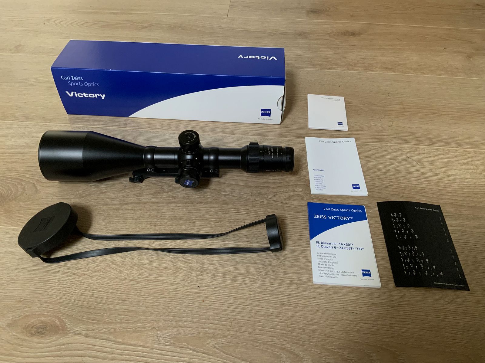 Victory FL Diavari 6-24x72 T* with ASV and Blaser saddle mount