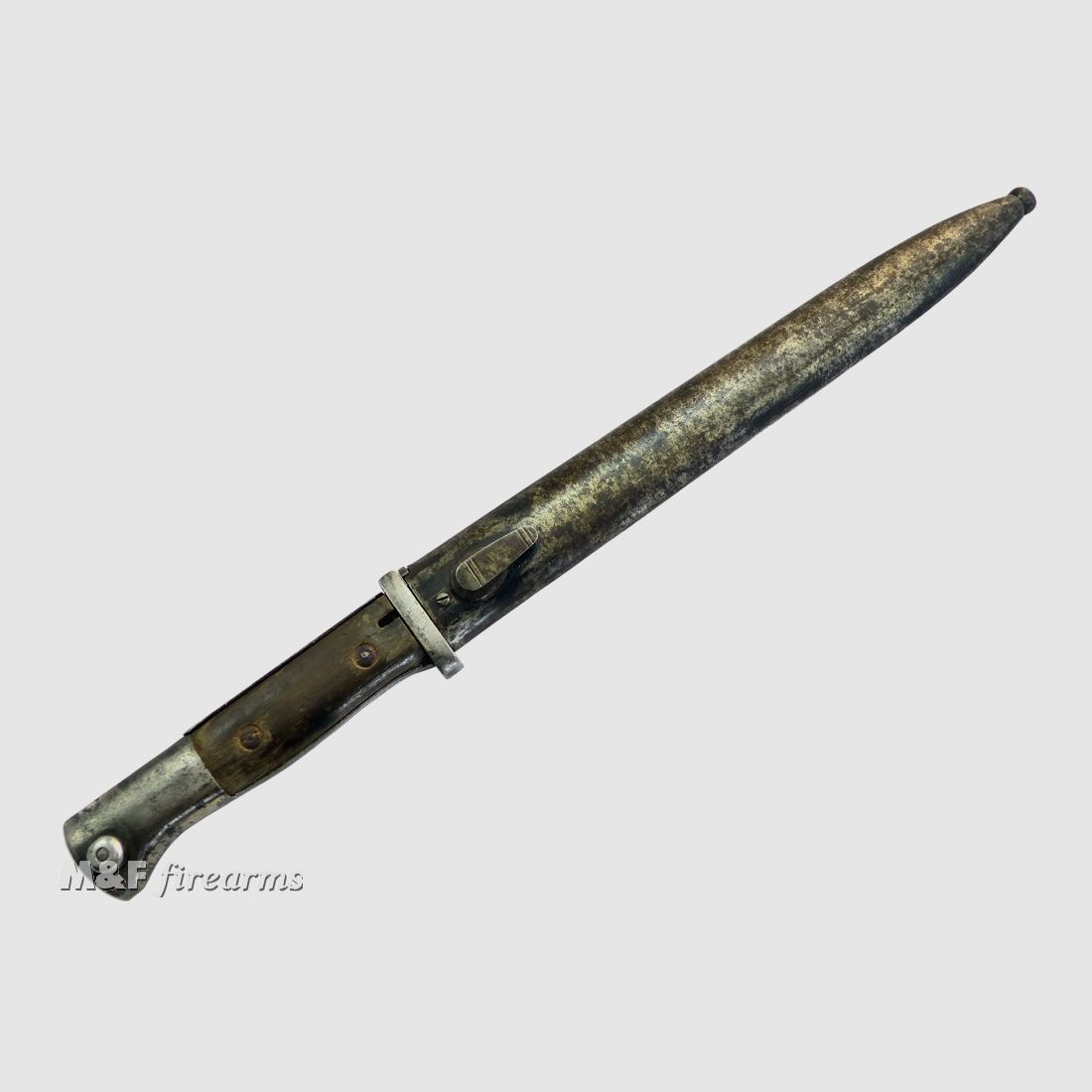 Deutsches Bajonett WK I SG (= Seitengewehr) 84/98 n.A. Typ II passend für Gew. 98 Kar. 98a K 98k Doppelhersteller W 17