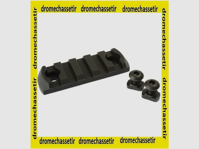 Rail Picatinny M-LOK 5 slot nera ML5PR, immagine 1 di 2
