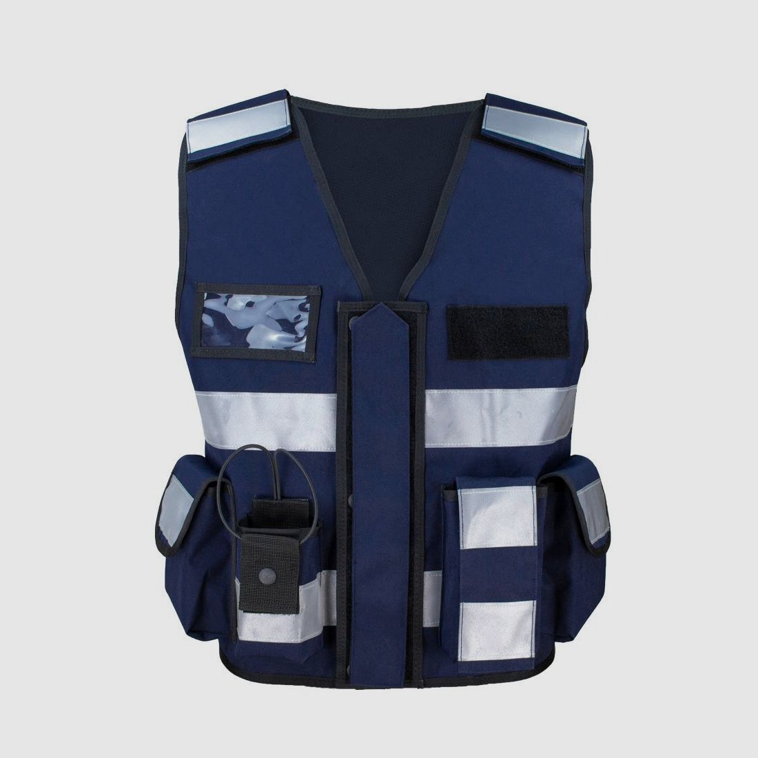 Einsatz-Warnweste Sicherheitsweste Reflektierend Navy Blau