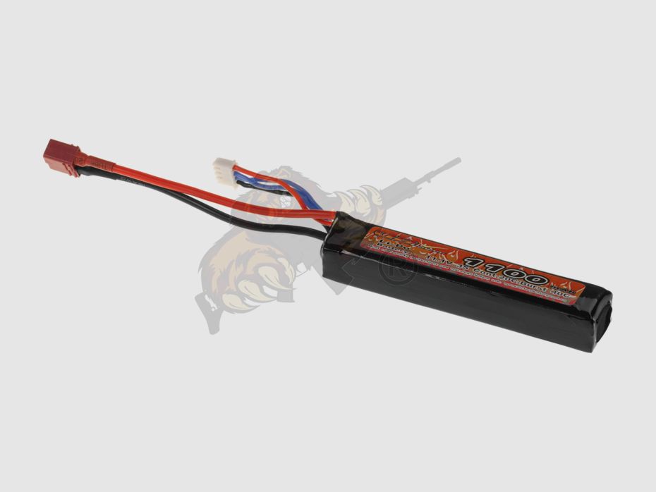 LiPo 11.1V 1100mAh 20C Stock Tube Type - T-Plug - VB Power