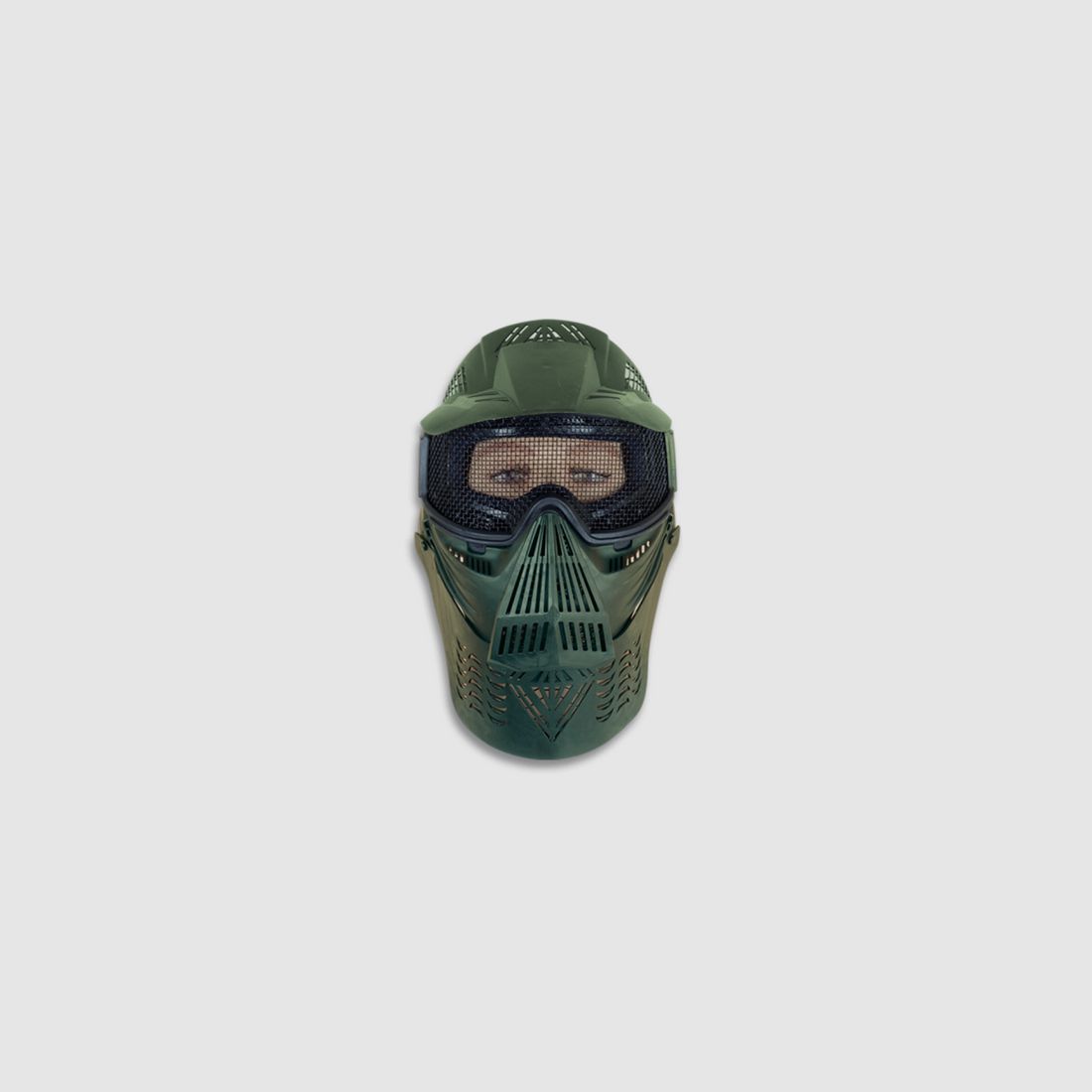 Masque en maille PVC vert