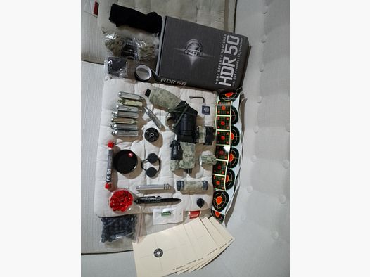 Aggiornamento! T4e HDR50 Tuning canna rosso verde punto mirino pallini di pepe acciaio gomma RAM Paintball marker Cal .50 set lampada capsule CO2