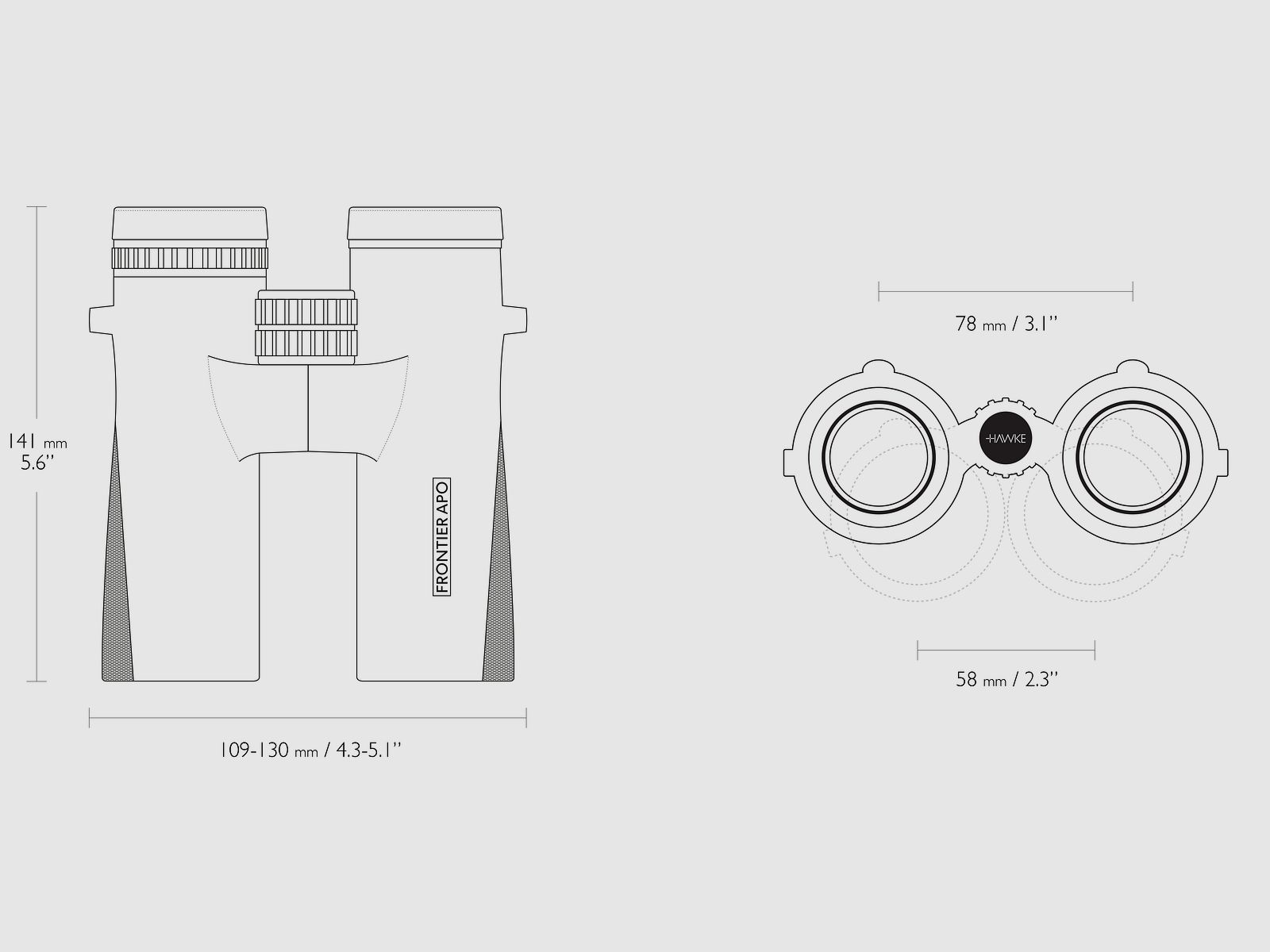 Hawke 38512 FRONTIER APO 10X42 grün