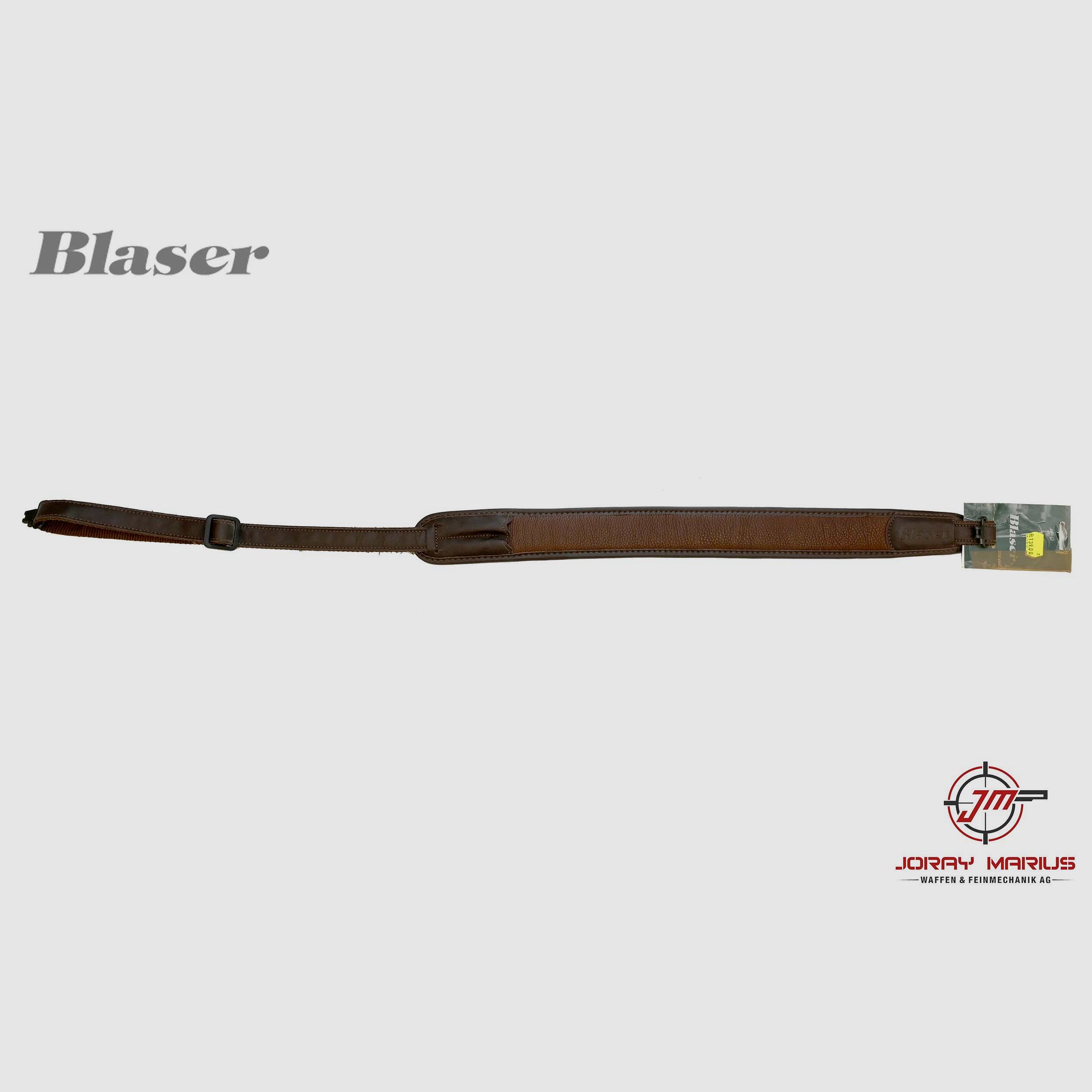 Blaser Gewehrriemen Leder mit Riemenbügeln