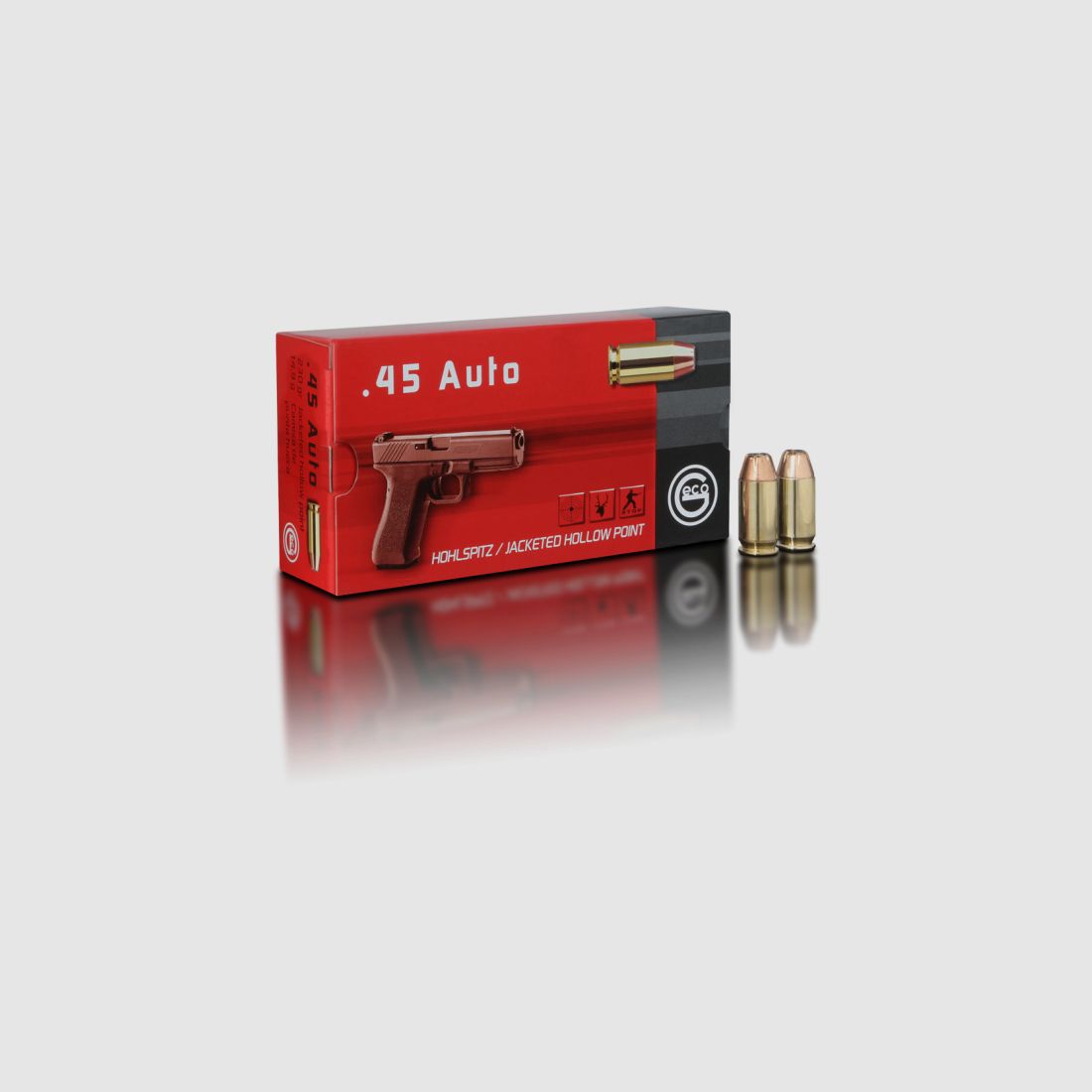 Geco .45 ACP, hollow point, 230grs