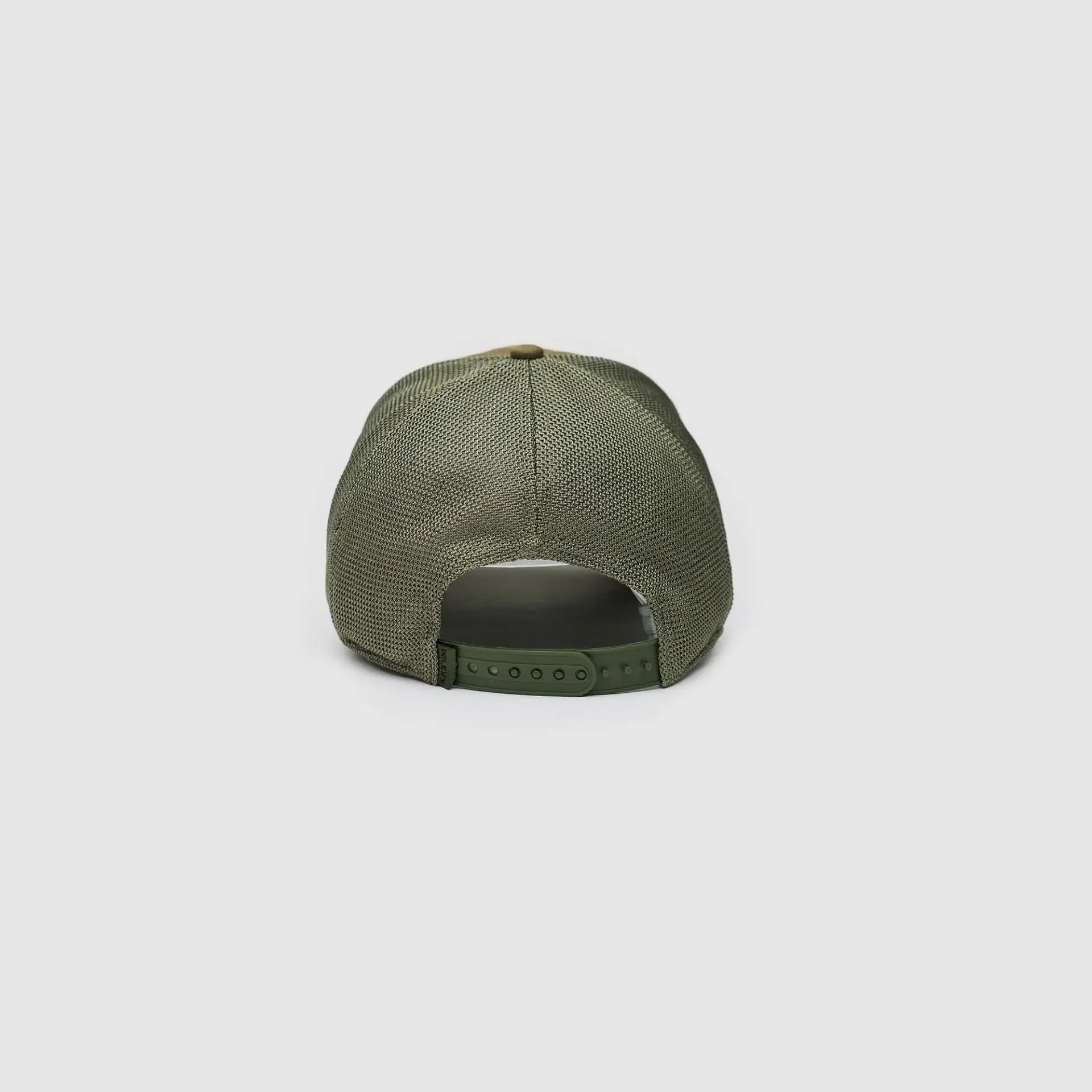 Casquette Trucker Vert Olive Noir, image 2 sur 4