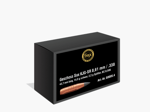 Geschosse Sax KJG-SR 8,5 mm / .338, 14,90g / 229,94gr