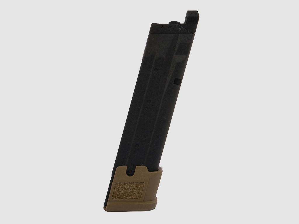 Ersatzmagazin fĂĽr Gas Softairpistole Sig Sauer ProForce P320 M17 tan Kaliber 6 mm BB