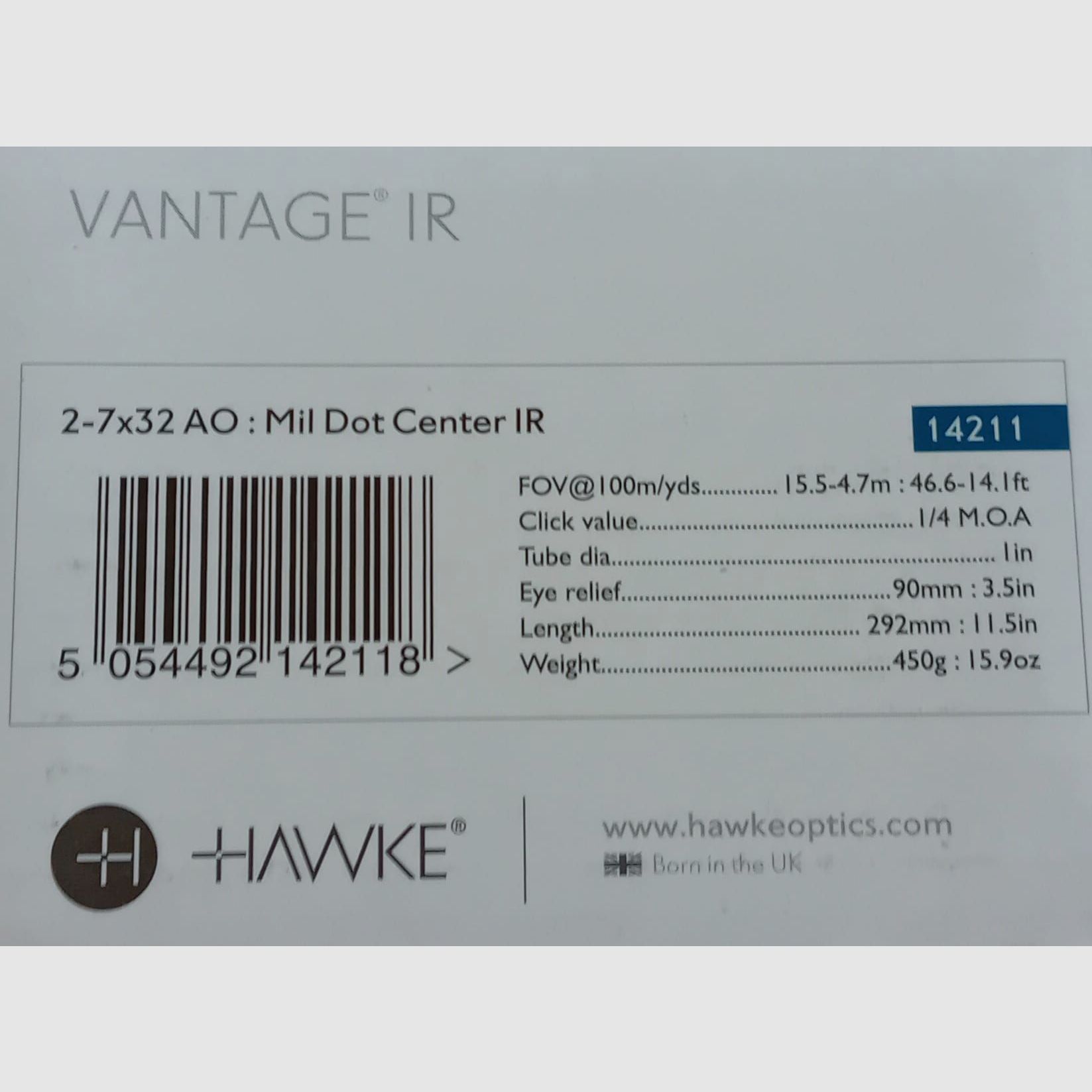 Zielfernrohr HAWKE VANTAGE IR 2 - 7 x 32 , Bild 11 von 11