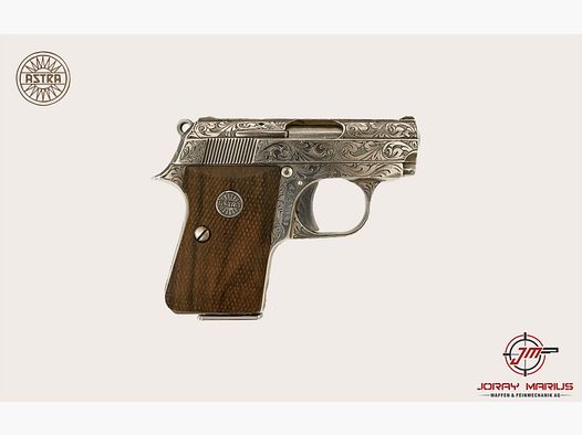 Astra CUB 6.35 Browning, inciso e placcato argento