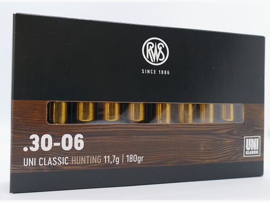 RWS .30-06 Uni Classic 11,7g/180gr. Cartouches de fusil