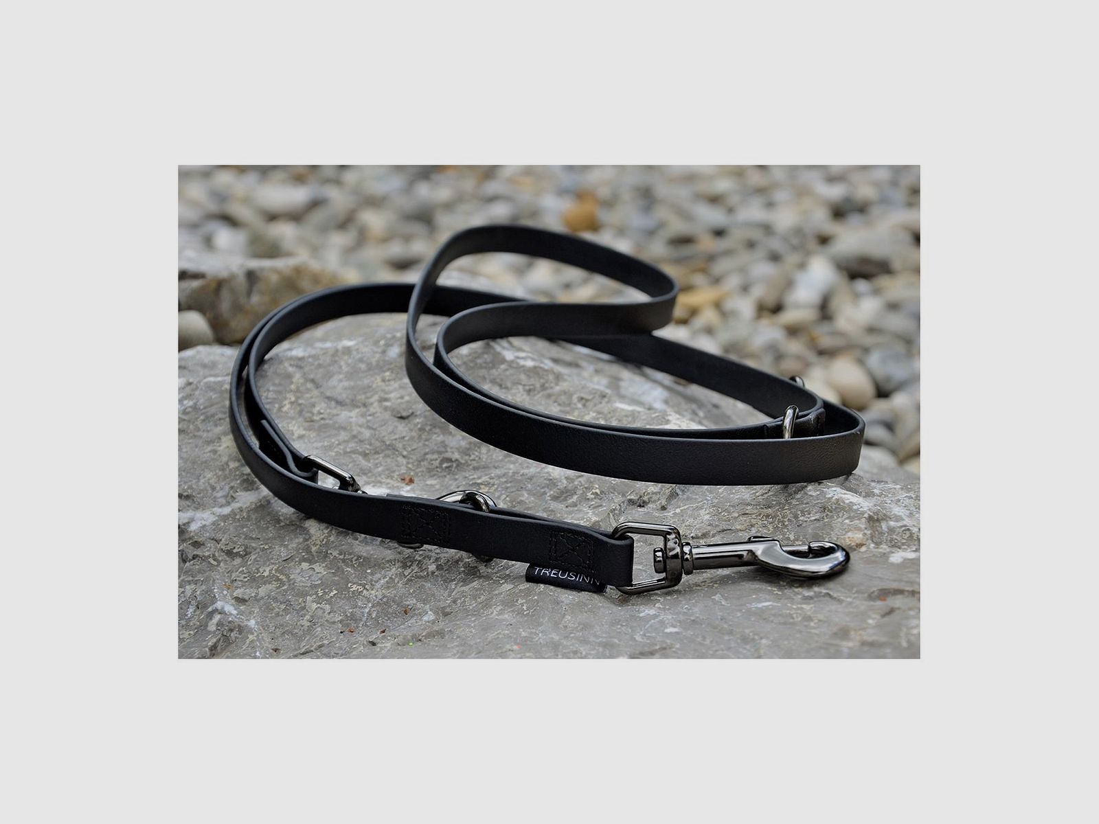 Treusinn. Hundeleine STAY Schwarz    2 m