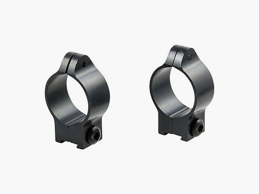 TALLEY 1″ LOW (0.35″) 11MM CZ RINGS, BLACK