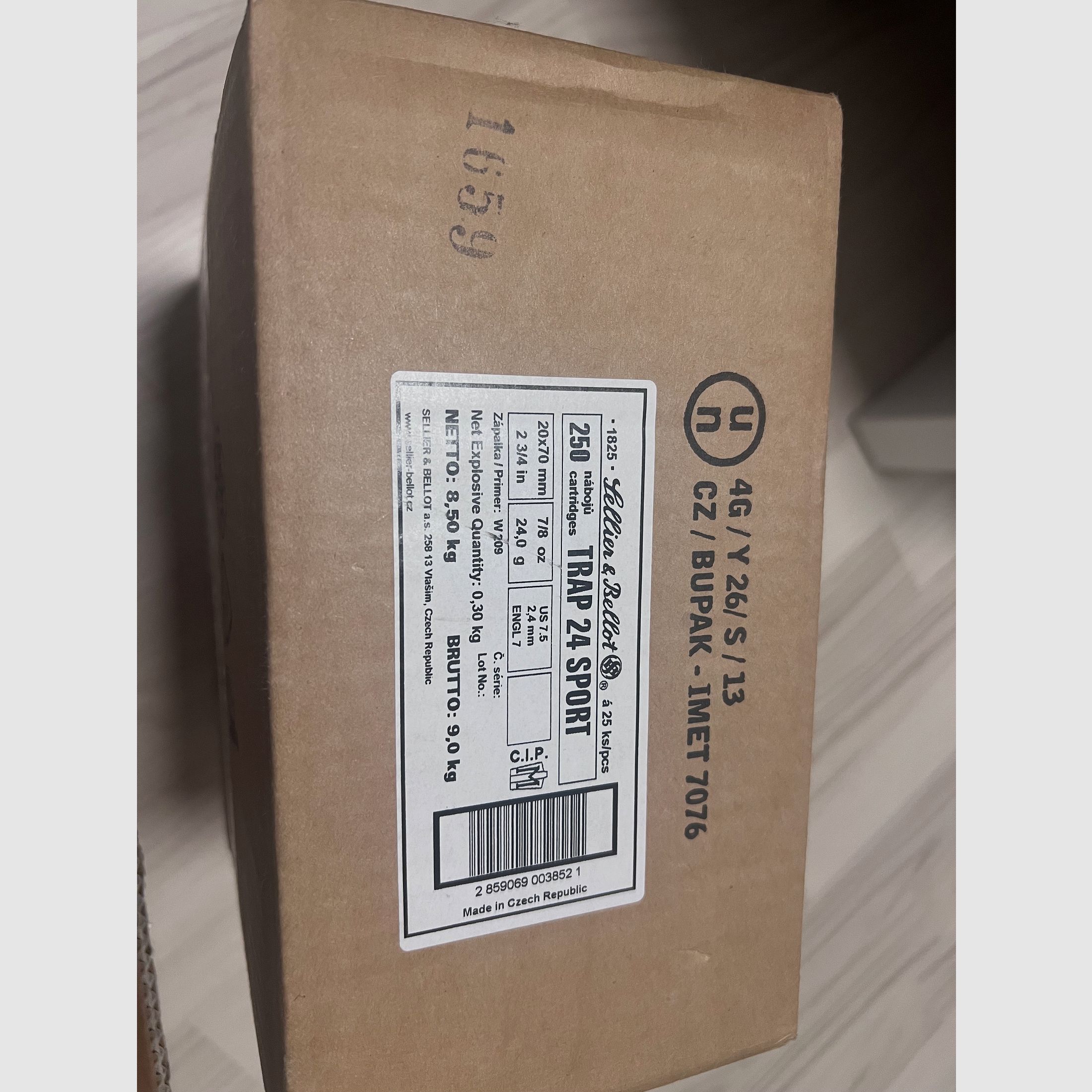 525 schoten 20x70 en 20/67.5 munitie S&B Rottweil Remington